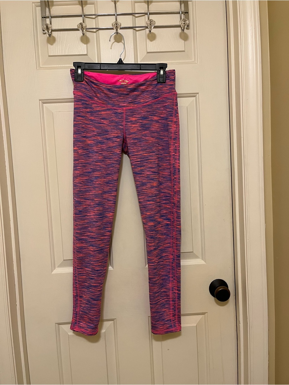 Adult Pink & Purple Space-Dye Active Leggings